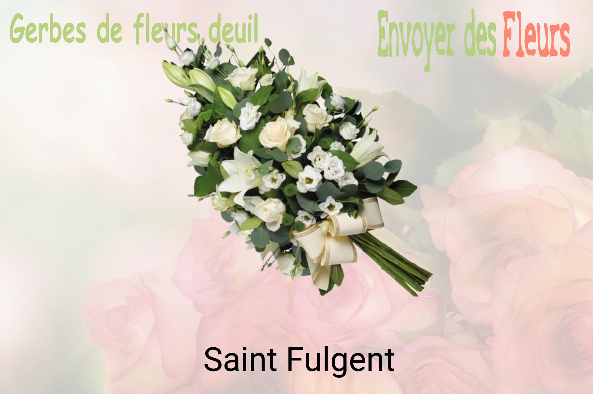 Gerbe de fleurs de deuil livrée à Saint-Fulgent